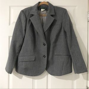 HARVE BERNARD grey HERRINGBONE blazer